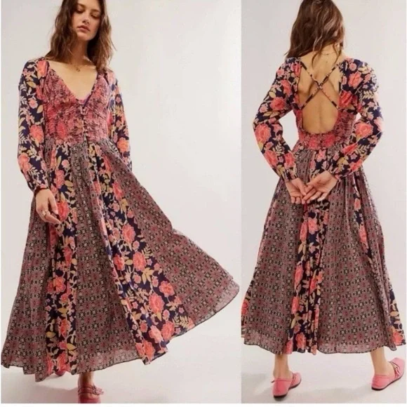 Free People | Dresses | Free People A New Day Boho Maxi Orange Dress |  Poshmark